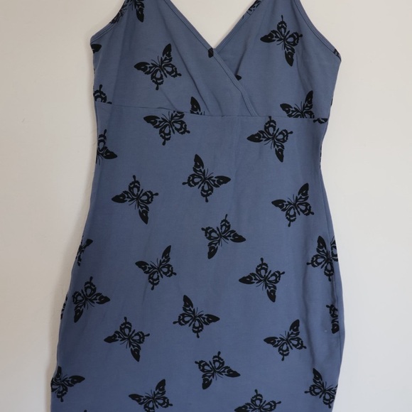 Wild Fable Blue Sheath‎ Mini Dress V-Neck Sleeveless - Picture 1 of 3